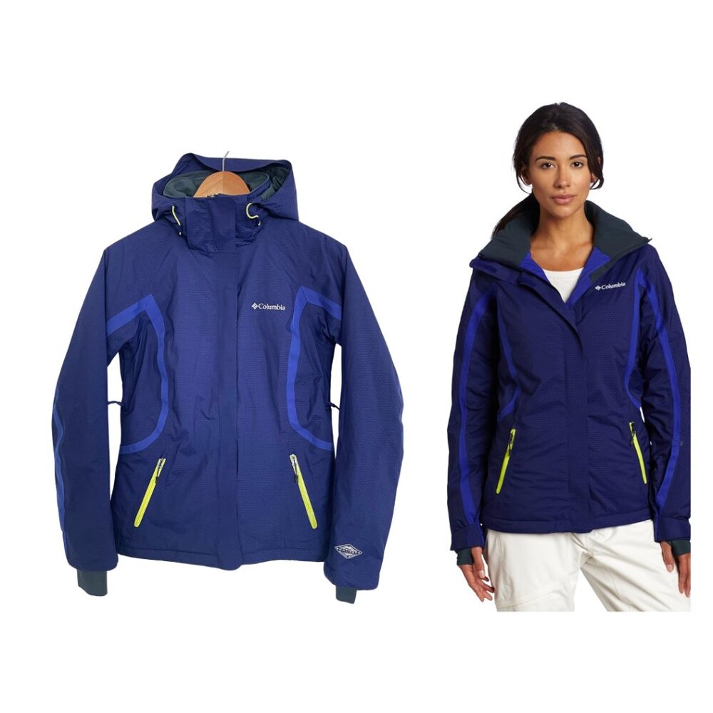 Columbia Jacket Women XS Ski Snowboarding Veloca Vixen II Blue Purple 1476501